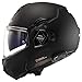 LS2 Helmets Advant Modular Helmet with Integrated Cardo 4X Bluetooth (Noir Matte Black - Large)