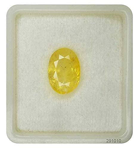 Ceylon Mined Yellow Sapphire Gemstone Pukhraj Loose Stone 14.25 Ratti / 13.45 Carat Certified Natural Gemstone [Y72]-image-25