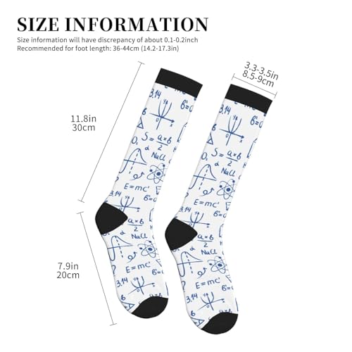 Image of Compression Socks for Women Men Circulation Graduated Supports Socks for Running Travel Nurse Athletic Sports
