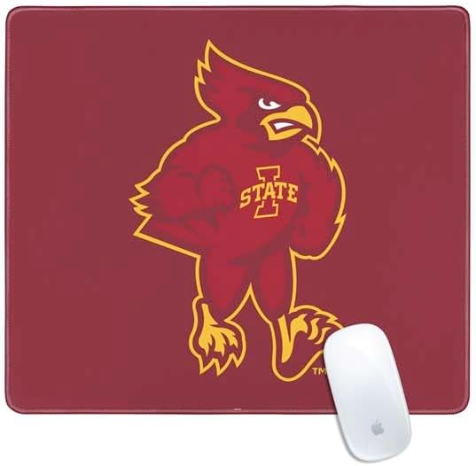 Skinit Extra Large Gaming Mouse Pad - Officially Licensed Mascot Iowa State Design with Stitched Edges, Waterproof, Non-Slip Rubber Base, Desk Mat for Keyboard & Mouse, 35.75" x 15.4" inches