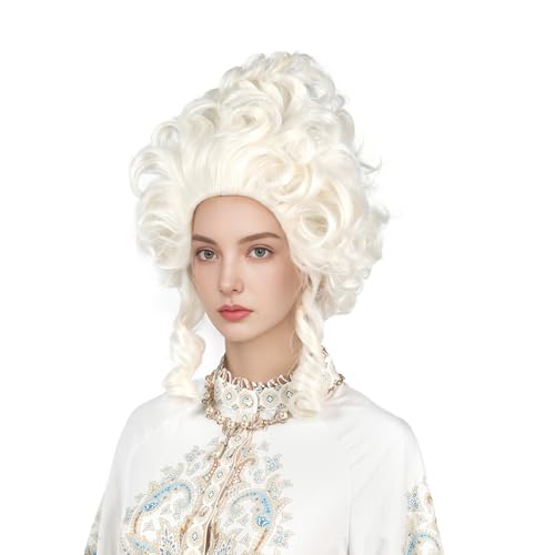 platinum blonde wig short curly blonde beehive wig queen cosplay halloween costume wigs for women