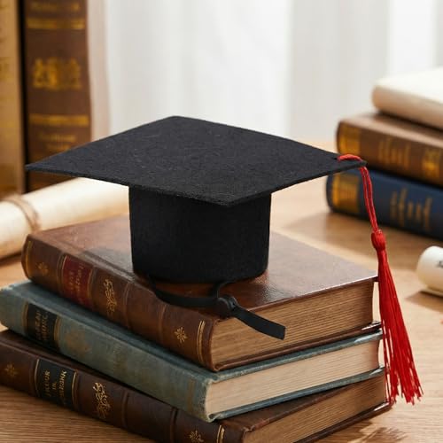 Gorro de Graduación para Perros con Borla Roja miniatura 7