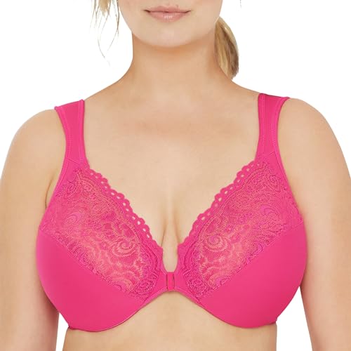 Image of Glamorise Full Figure Plus Size Wonderwire Front-Closure Bra Underwire #1245