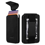 Zitahli Slim Wallet for Men with Pull-Up Tab & Cash Strap - Front Pocket Minimalist Easy Access Card Holder, RFID Blocking, Holds 8 Cards & 10-15 Bills