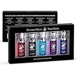 Beverly Hills Polo Club 5 Piece Mini Gift Set Exclusive for Men, EDT Eau De Toilette 5 Mini 0.5oz Bottles