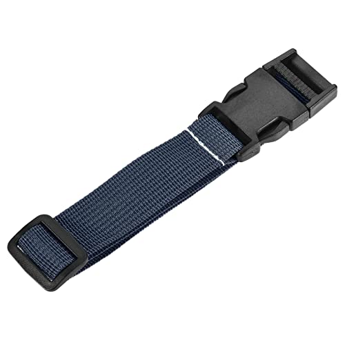 Image of MECCANIXITY Utility Strap with Buckle 1x20 Inch Polyester Quick Release Adjustable Belt for Travel Outdoor Bag Luggage Packing (Navy Blue)