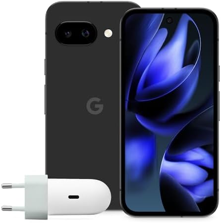 Google Pixel 9a – Smartphone Android sbloccato con fotocamera AI, batteria che dura tutto il giorno e funzioni di sicurezza avanzate – nero ossidiana, 128GB + Charger