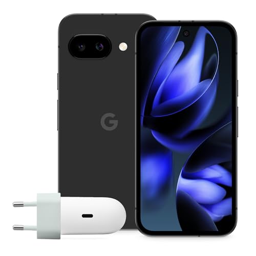Google Pixel 9a – Smartphone Android Libre con cámara con IA, batería para Todo el día y potentes Funciones de Seguridad – Obsidiana, 128GB + Charger