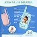 Video Walkie Talkies for Kids, Handheld 2 Pack Rechargeable Video Intercom Kids Walkies Talkies, Indoor Outdoor Toys for Family Games, Outside, Camping, Hiking for Boys Girls Ages 3-12 (Blue/Pink)