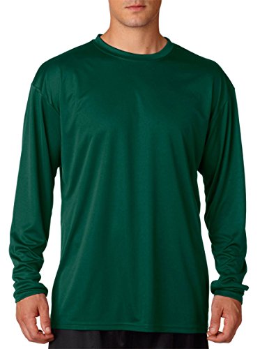 A4 Adult Cooling Performance Long-Sleeve T-Shirt, Forest, XX-Large