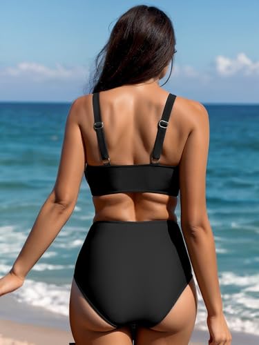 Women Bikini Sets Sexy Mesh Tummy Control 2 Piece Swimsuits Deep V Neck Swimsuits Trendy Swim Suits for Women 20253