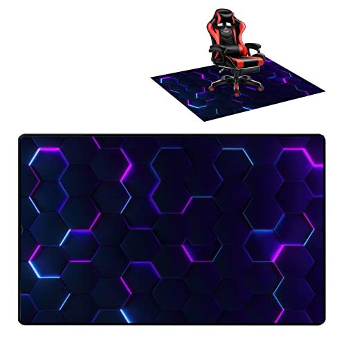 90×120CM Chair Mat Alfombra Gaming Suelo Alfombrilla para Silla para Suelos Duros Protector de Suelo para Silla de Oficina Alfombra para Silla Gaming Alfombra Silla Oficina Decora tu Oficina Cover