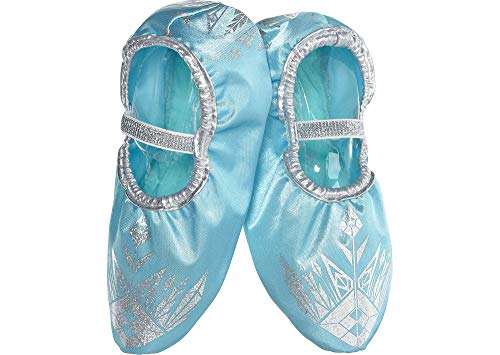 SUIT YOURSELF Frozen Elsa Slipper Shoes for Children, One Size up to Shoe Size 7-11, Feature Metallic Snowflake Designs SUIT YOURSELF Frozen Elsa Slipper Shoes for Children, One Size up to Shoe Size 7-11, Feature Metallic Snowflake Designs