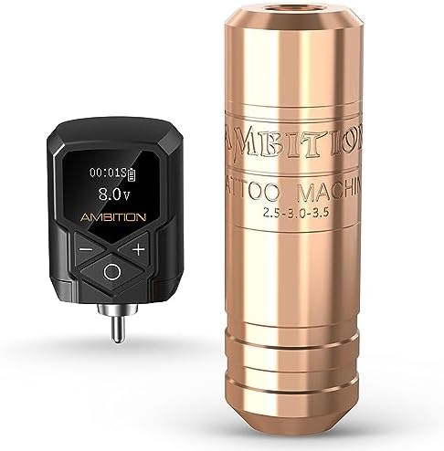 Ambition Torped Wireless Tattoo Machine Kit, 3.5mm Rotary Pen