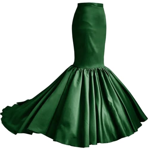 WDPL Women's Long A line Mermaid Flounce Skirt Prom Party Skirt2