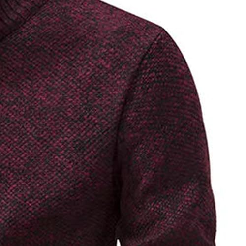 Men's Cardigan Stand Collar Knit Sweaters Full Zip Up Casual Knitted Sweater Slim Fit with Pockets Cardigan4
