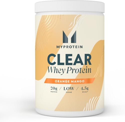 Clear Whey Isolate MyProtein Orange Mango 500g, fini les shakers lourds place à la légèreté