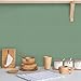 Biyoee Sage Green Peel and Stick Wallpaper 15.7”x 118” Matte Green Self-Adhesive Removable Contact Paper Solid Color Waterproof Vinyl Roll for Cabinets Furniture Renovation Bedroom Wall Covering