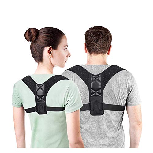Correcteur de du dos et de l'épaule réglable avec ceinture de soutien pour adultes et enfants S