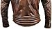 Men’s Leather Motorcycle Jacket Cafe Racer Classic Lapel Style Collar Lambskin Biker Brando Leather Jacket (XL, Brown Real Leather Jacket)