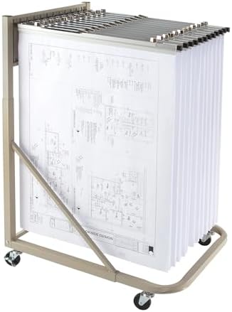 Amazon.com : Brookside Design Wall Mounted Blueprint Storage Rack ...