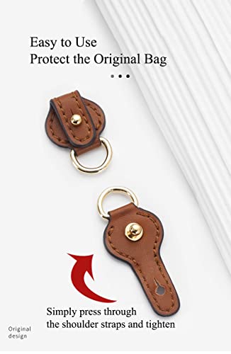 Songkisszq 2Pcs D Rings For Purse Genuine Vachetta Leather Undamaged D Rings Purse Making Supplies For Leather Crossbody Purse Craft(Caramel Color) #TOP5