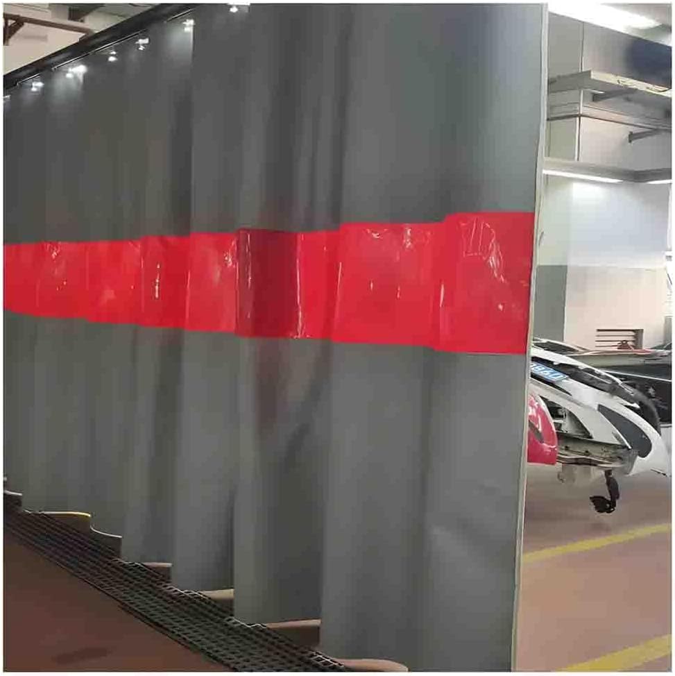 Welding Curtain Screens, Flame-Resistant Vinyl Welding Protection Screen, Industrial Site Divider Shield Mat W/Transparent Window - for Machine Room, Workshop(5.5X3 M/18x9.8 ft)