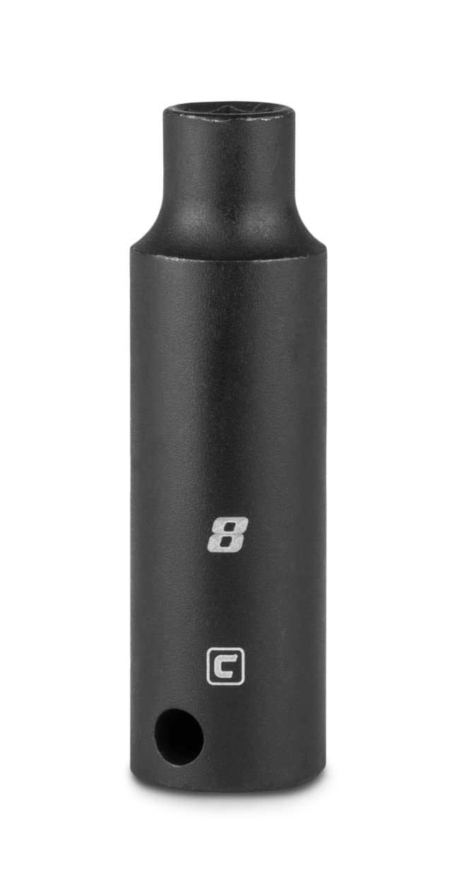 Capri Tools 8 mm Deep Impact Socket, 3/8-Inch Drive, 6-Point, Metric