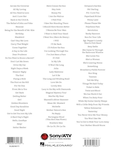 The Beatles Sheet Music Collection | Piano Vocal Guitar Songbook with Chords and Lyrics | Over 100 Songs in Piano Vocal Guitar Arrangements | Music Book for Beginners and Experienced Players - Image 2