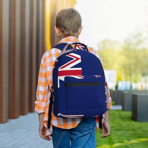 Sac à dos imprimé drapeau Nouvelle-Zélande noir pour ordinateur - 7