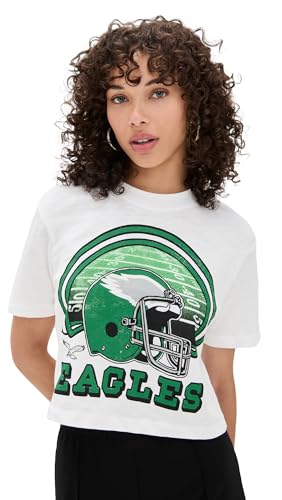Junk Food Women's Eagles Game Time MN Crop Tee