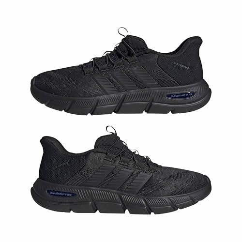adidas Homme Cloudfoam Flex Laces Shoes, Core Black/Core Black/Carbon, 49 1/3 EU
