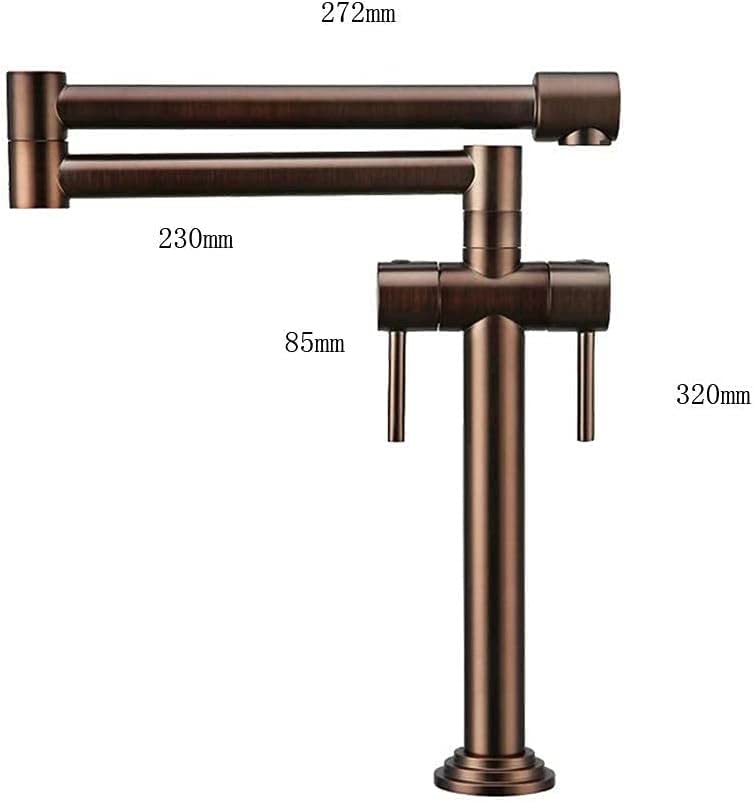Robinet de cuisine noir et gold au design de bec pliant 360 - 4