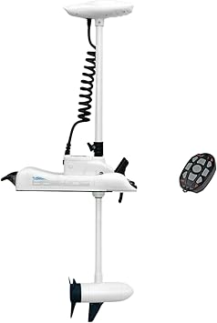 PARKHO HASWING Electric Trolling Motor 12V 55LB 54 Inch Shaft Cayman B Bow Mount Boat Fishing Saltwater Freshwater with Remote Control 50700-137W