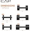 CAP Barbell 15 lb Adjustable Dumbbell Compact Cast Iron Weight | Multiple Options