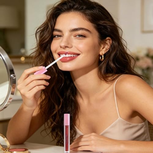 Brillo de labios no pegajoso que soluciona la sequedad en viajes y citas 2