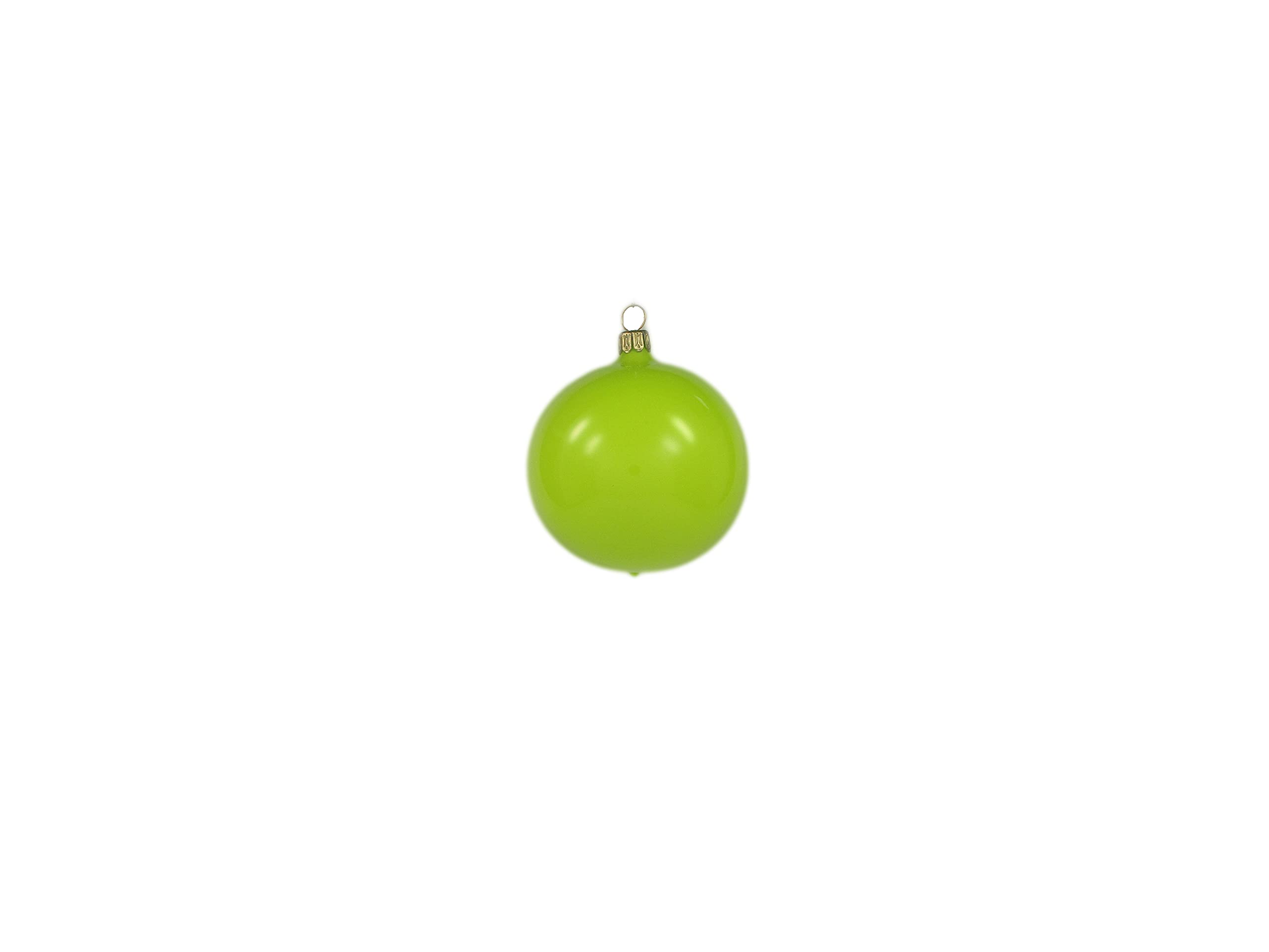 Lichte Thüringer Christbaumschmuck Exclusiv NEON Glaskugeln bunt 8cm Handarbeit Germany 12er Set, Pink Orange Gelb