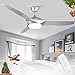 Produktbild Depuley LED Deckenventilator mit Leuchte, 58W Super Leise Ventilator mit 18W Dimmbar Licht und Winterwind, Einstellbare Windgeschwindigkeit, Deckenleuchte Modern mit Timer, Farbwechsel für Wohnzimmer