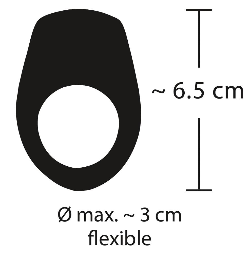 ORION Vibro-Penisring - stimulierender Cock-Ring für Männer, mit 10 Vibrationsmodi, Blutstau-Effekt, Erektions-Steigerung, wasserdicht, schwarz