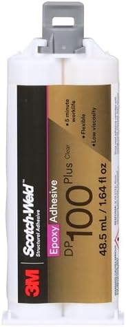 3M Scotch-Weld Epoxy Adhesive DP100 Plus, Clear, 48.5 mL Duo-Pak