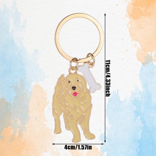 Mabor Metall Bag Charms Hundeliebhaber Geschenke,Schlüsselanhänger Hund Niedlicher Taschenanhänger Damen Accessoires Tier Schlüsseldekoration Schlüsselanhänger Auto für Damen und Herren