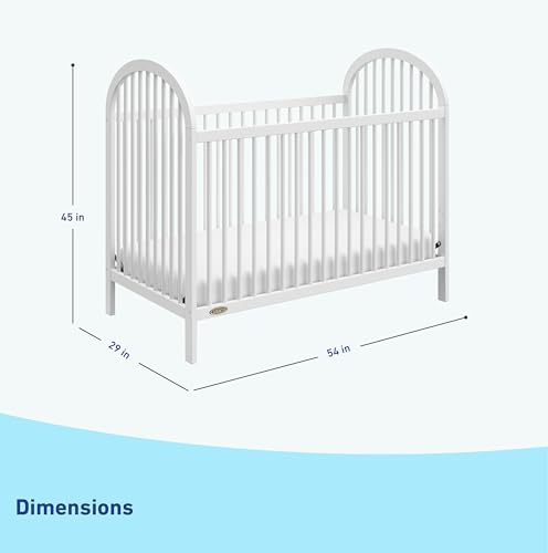 Graco Olivia Convertible Crib and Graco Premium Crib Mattress Bundle, White - image 4
