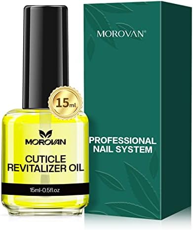 Morovan Cuticle Oil, 15ml Natural Nail Nourishing Oil Nail & Cuticles Care - for Repair, Moisturize, and Strengthener for Damaged Cuticles, Soothing and Nourishing
