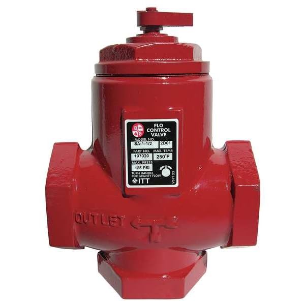 Flo-Control Valve,1 in,FNPT,Cast Iron