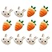 NOLITOY 12Pcs Carotte Pin Pin Lapin Pin de Lapin Pin Broche Foulard Scadre Dessin Animé Badges de Naïfs Badges Vêtements Accessoires Cadeaux pour Pâques Décor Spring