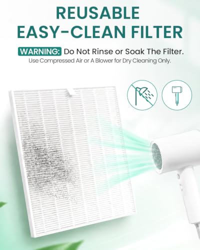 Image of Makartt HEPA Replacement Filter - for DACCAL Nail Dust Collector 2 Pack