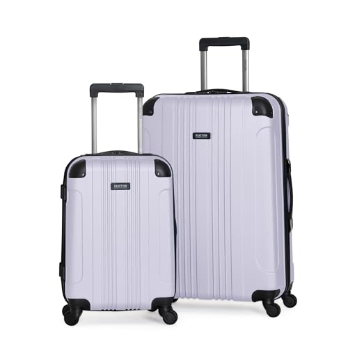 Kenneth Cole REACTION Bounds Lightweight Hardshell 4-Wheel Spinner Luggage, Lavender, 2-Piece Set (20