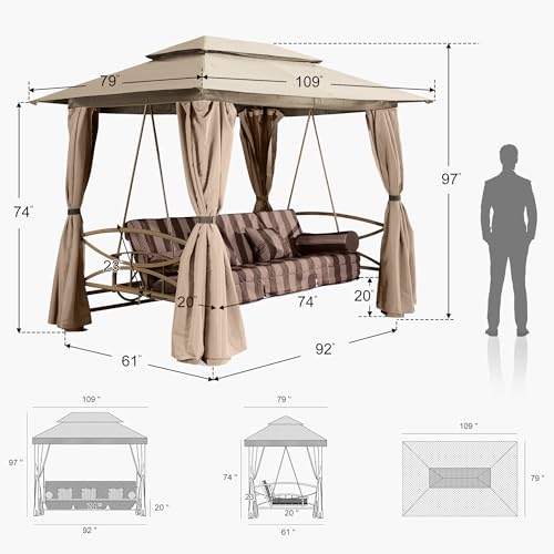 Luxury Outdoor Daybed with Canopy