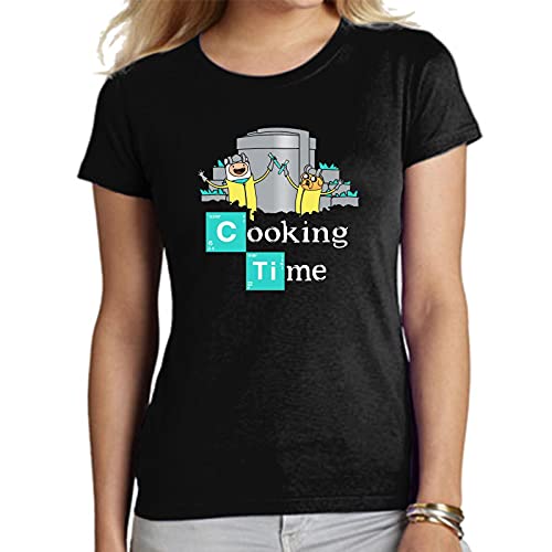 Camiseta de Mujer Hora de Aventuras Jake Finn Breaking Bad 007 S