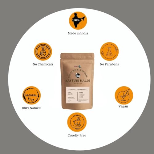 Image of 100% Pure & Natural Yellow Kasturi Haldi /Manjal /Turmeric Powder for Face - Glow- Facepack for acne free clear skin (1 KG)